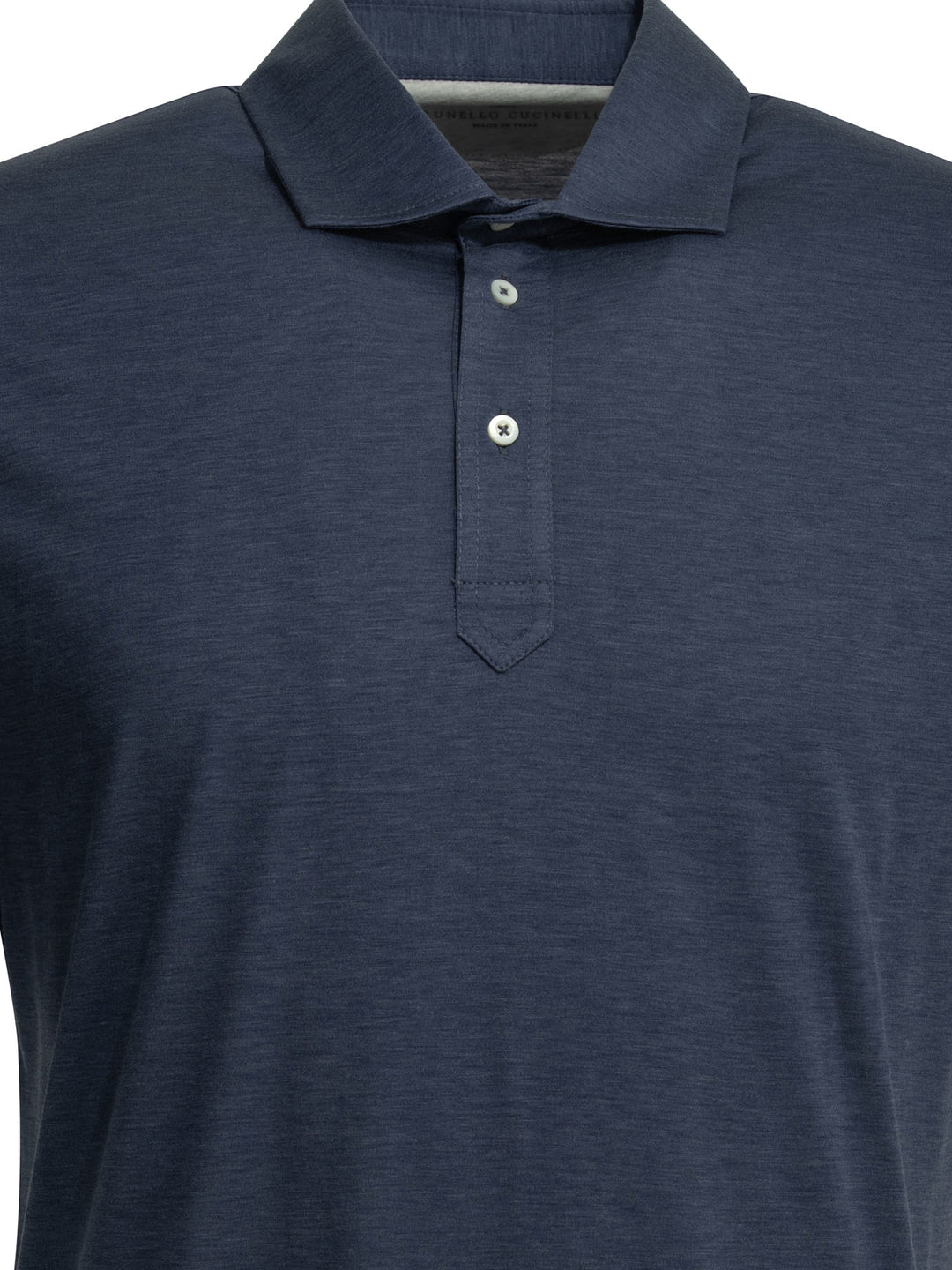 Brunello Cucinelli Faux Layering Polo shirts - Blu | 53e023876279fc4fdb38a08e6dee51fe064503ee
