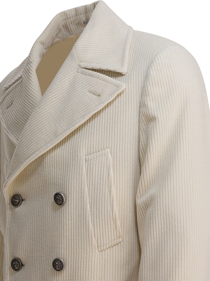 Brunello Cucinelli Velvet Coat Jackets and Coats - Bianco | a9c2b5aa2cc67d18766e25ea1eac19cf4b89b47f