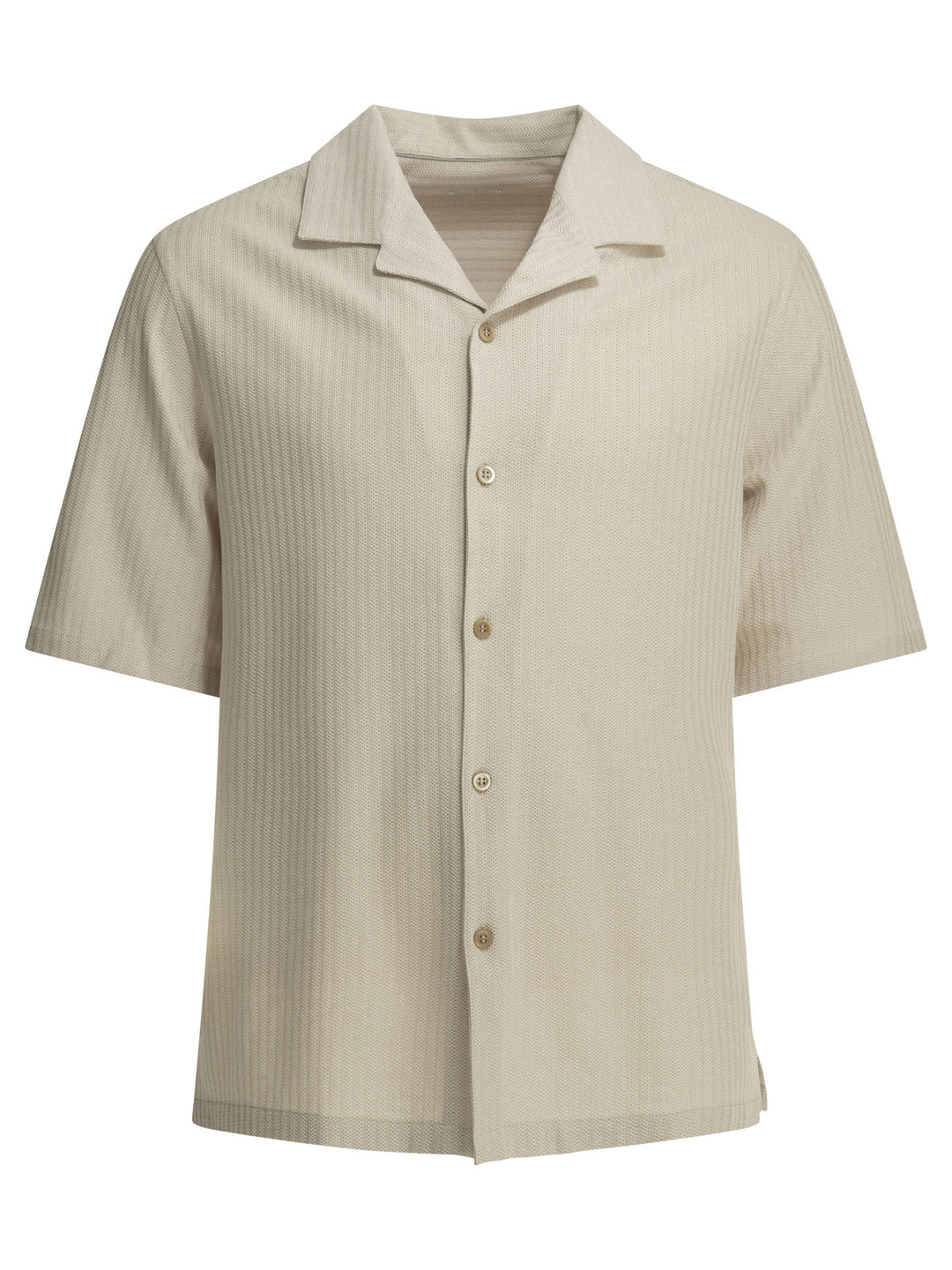 Brunello Cucinelli Casual Shirt Shirts - Beige | 67b46acdc27a10f1ff891839101a85843b3555b0