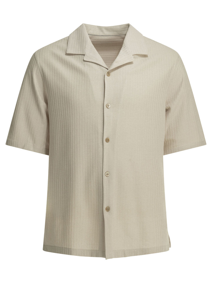 Brunello Cucinelli Casual Shirt Shirts - Beige | 67b46acdc27a10f1ff891839101a85843b3555b0