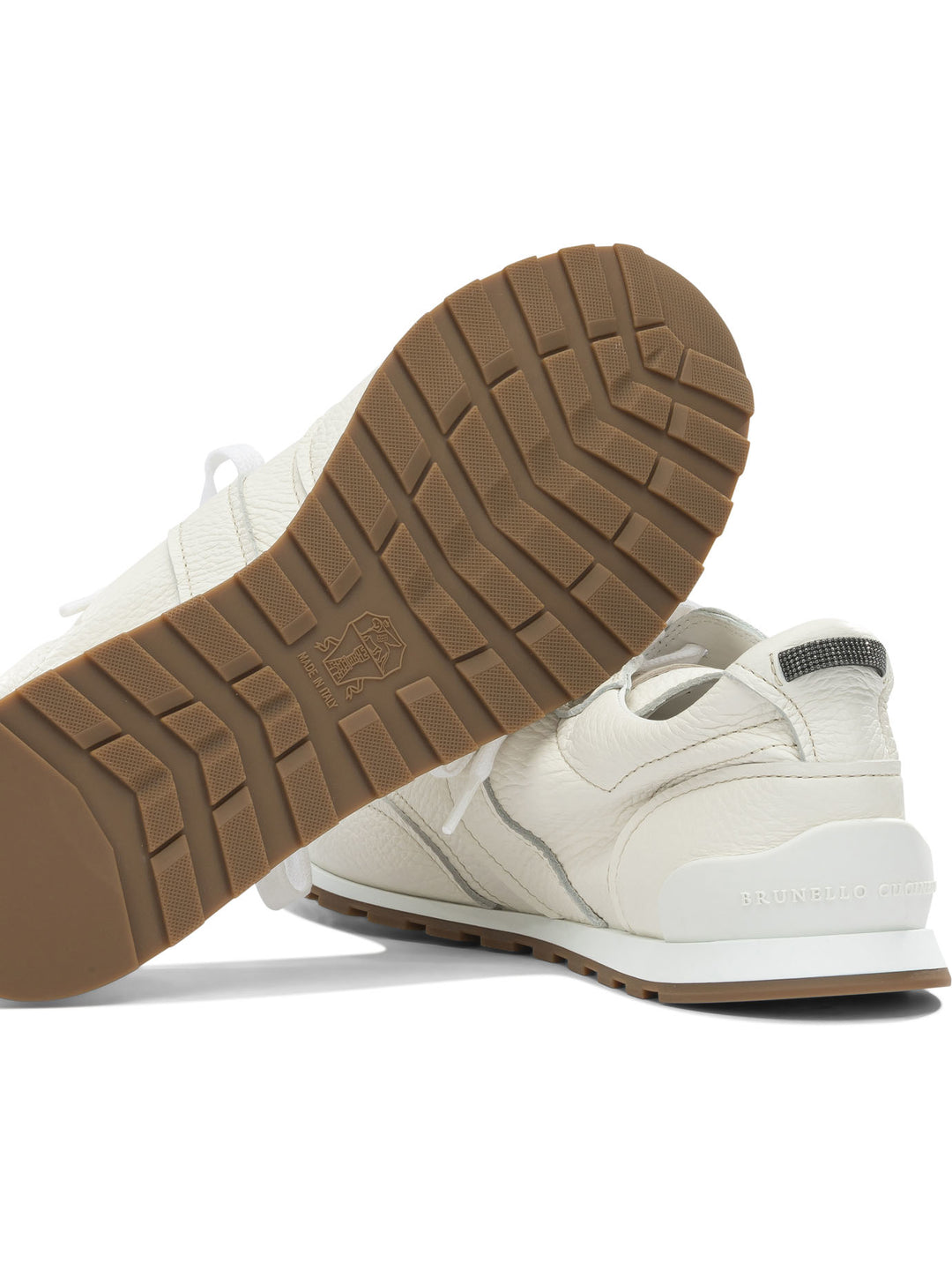 Brunello Cucinelli Sneaker In Shiny Loops Sneakers & Slip-On - Bianco | 8a790128204e73ba44571760e7c1f5ea173c48ca