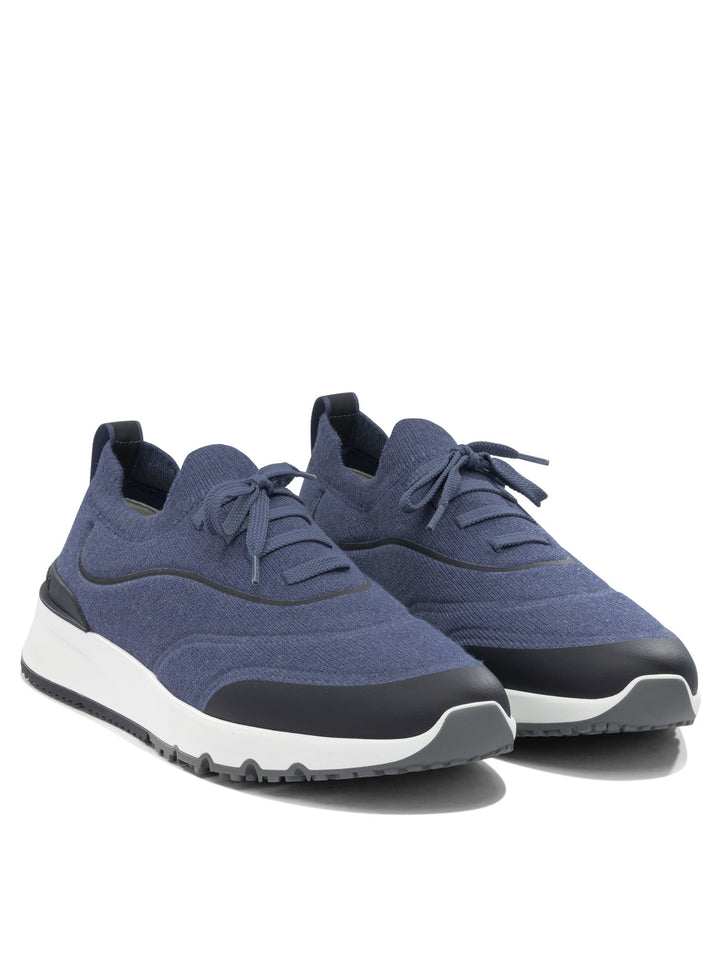 Brunello Cucinelli Low Sneakers Sneakers & Slip-On - Blu | 288bf66aa1ff4824376a55f5577a305998089bc3