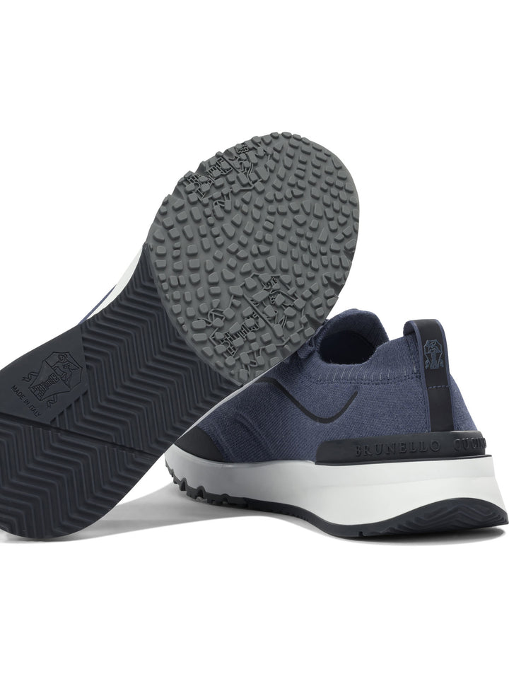 Brunello Cucinelli Low Sneakers Sneakers & Slip-On - Blu | f77b839202d80bd13d666998554345e548cf39b9