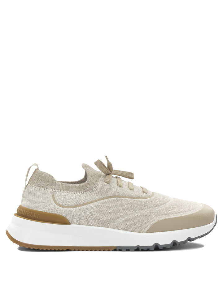 Brunello Cucinelli Low Sneakers Sneakers & Slip-On - Beige | a4fbd8a350aeefa3520b19a22af26fdda581df65