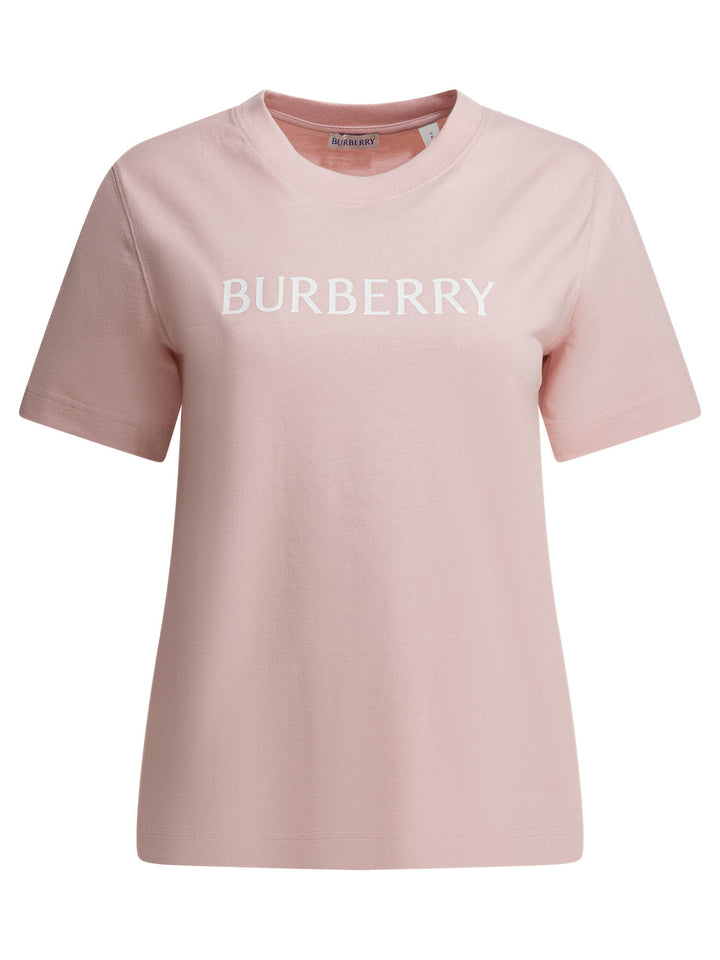 Burberry Cotton T-Shirt With Logo T-shirts - Rosa | 55b19f1e28f4862197e6e9a71644cf008a2fa646