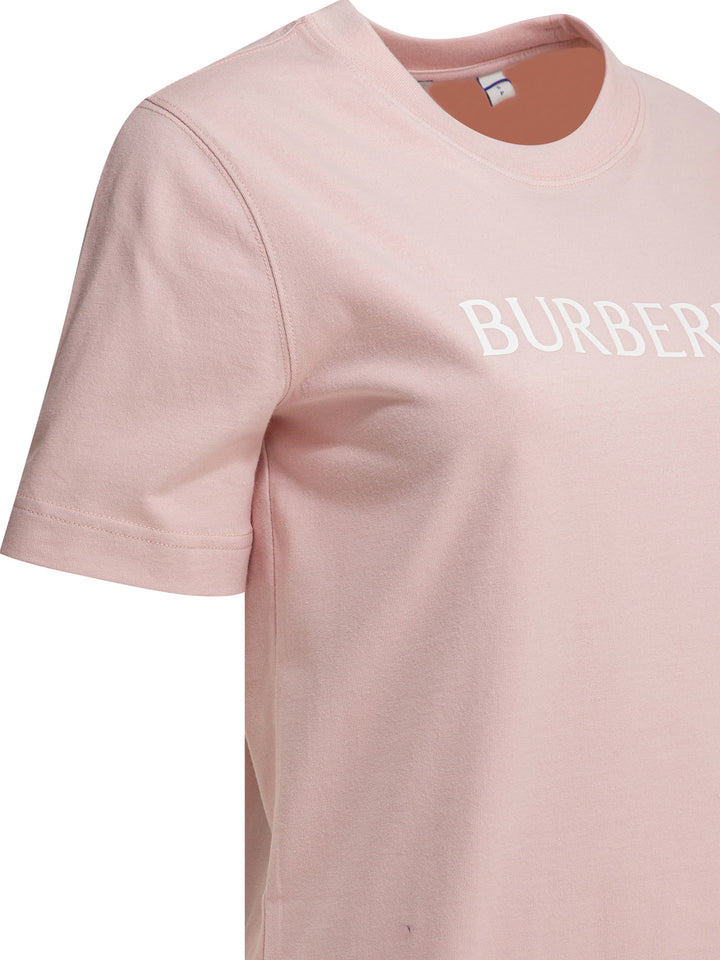 Burberry Cotton T-Shirt With Logo T-shirts - Rosa | 5076835b4c352b874876a50fdbcdb71a85eb3031