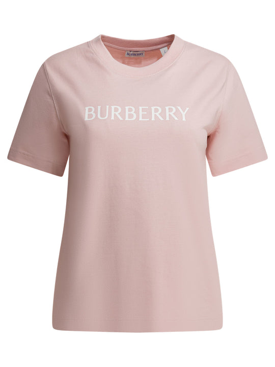 Cotton T-Shirt With Logo T-Shirts Rosa