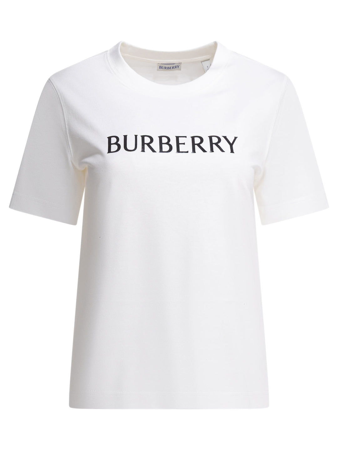 Burberry Cotton T-Shirt With Logo T-shirts - Bianco | 2062ce42b4059d48a4bd7f6a2d1989a0458c8b95
