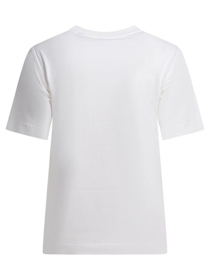 Burberry Cotton T-Shirt With Logo T-shirts - Bianco | 295ea25ba672f0b5ed5a92f1452ddba1f2627fe7