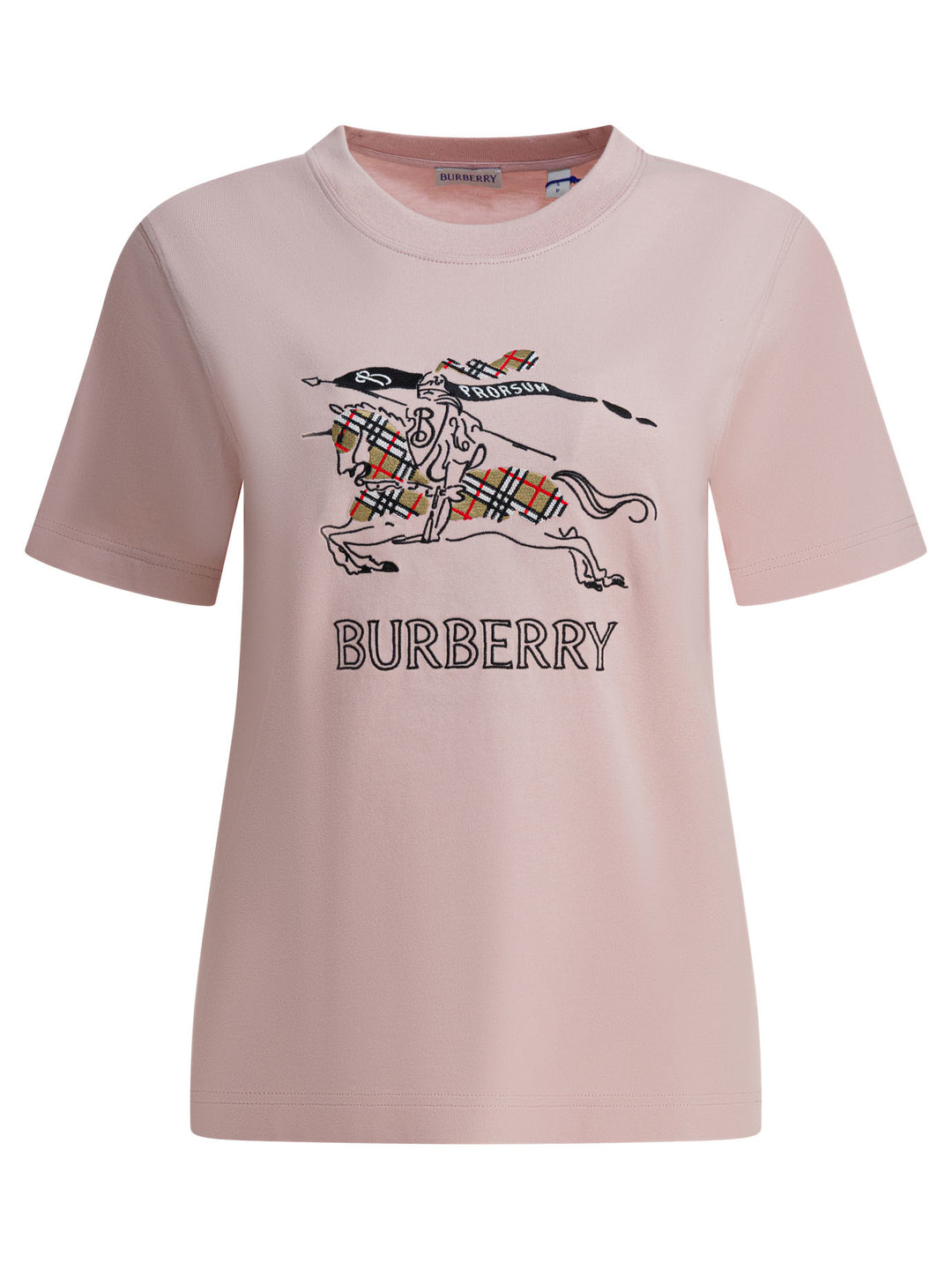 Burberry Cotton  T-Shirt With Ekd T-shirts - Rosa | 9ff4e27a1f01c82eca234f3d9bcbacd5f77406b9