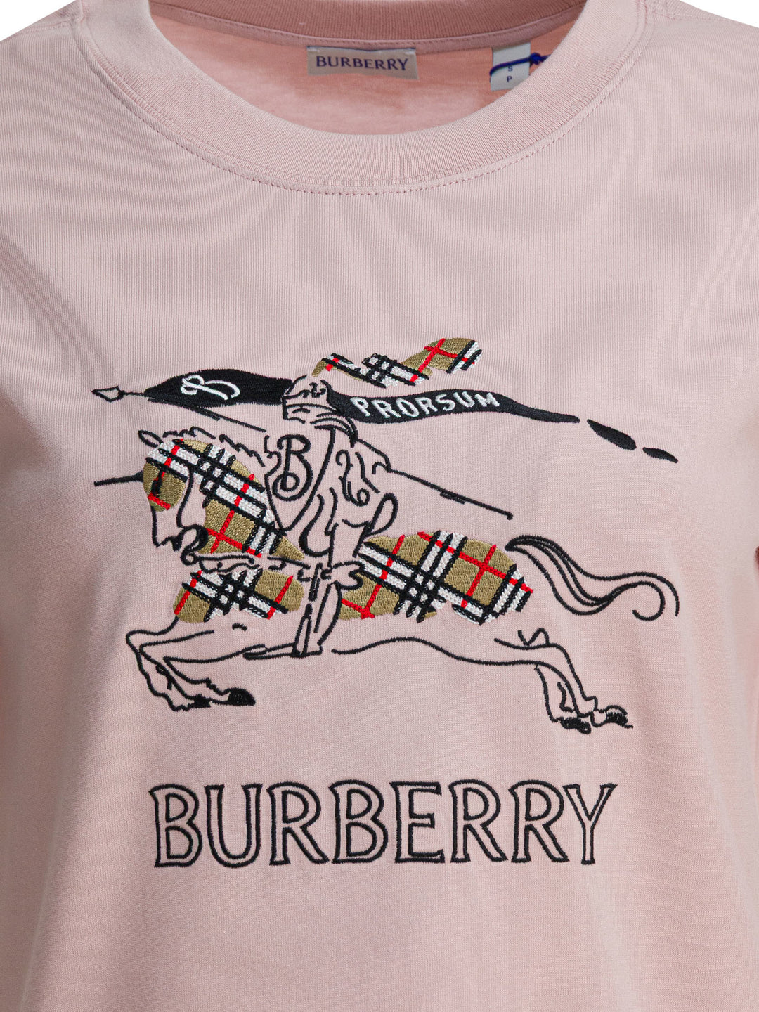 Burberry Cotton  T-Shirt With Ekd T-shirts - Rosa | e0622c30599d6e062ff19147a1f1c882fb0f1c66