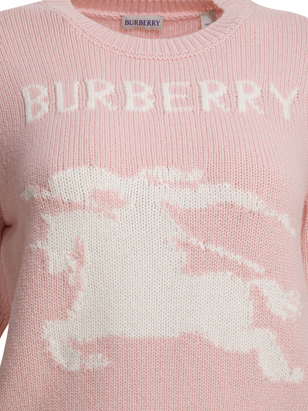 Burberry Skylar Ekd Knitwear - Bianco | 8d78fdf3746e37f6697953e65694bb7f0ca5ac4d