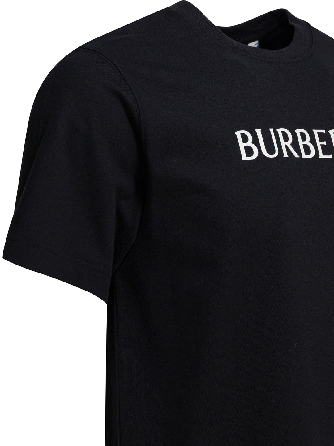 Burberry Cotton T-Shirt With Logo T-shirts - Nero | c98a4c575e17c6af47c64e6da96b4d2888474d00