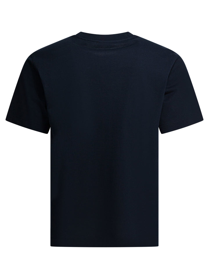 Burberry Cotton T-Shirt With Logo T-shirts - Blu | 3eae80c774fdebdea6a4b2467f677943b85ddfee