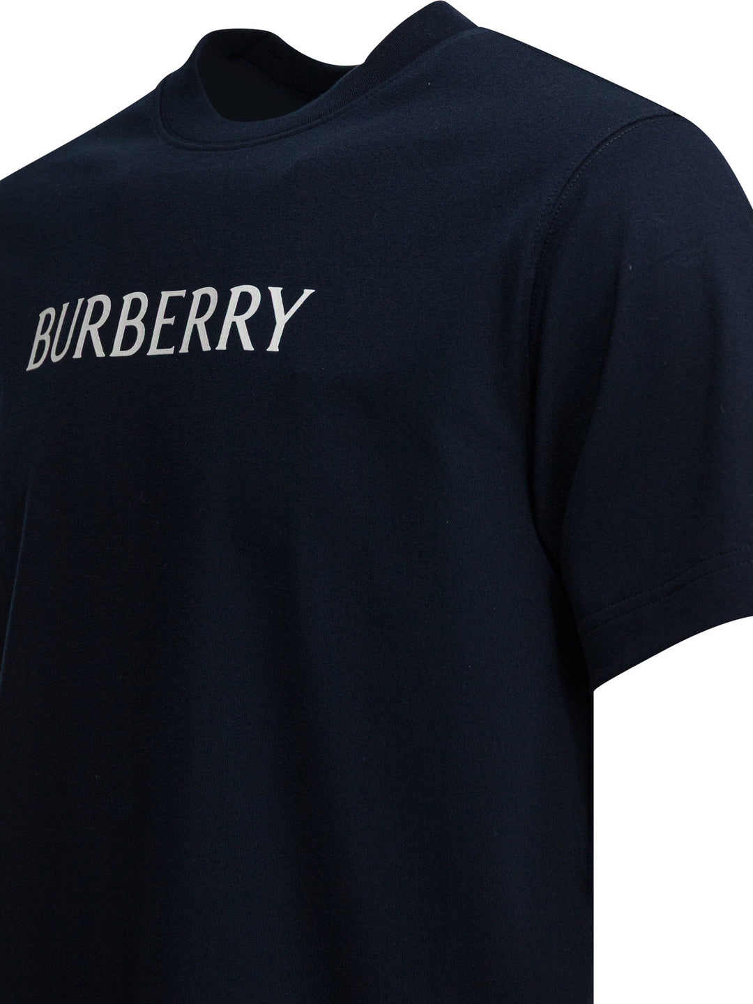 Burberry Cotton T-Shirt With Logo T-shirts - Blu | c7b5564f40134fe330d1b3250a4a20f068dc77df