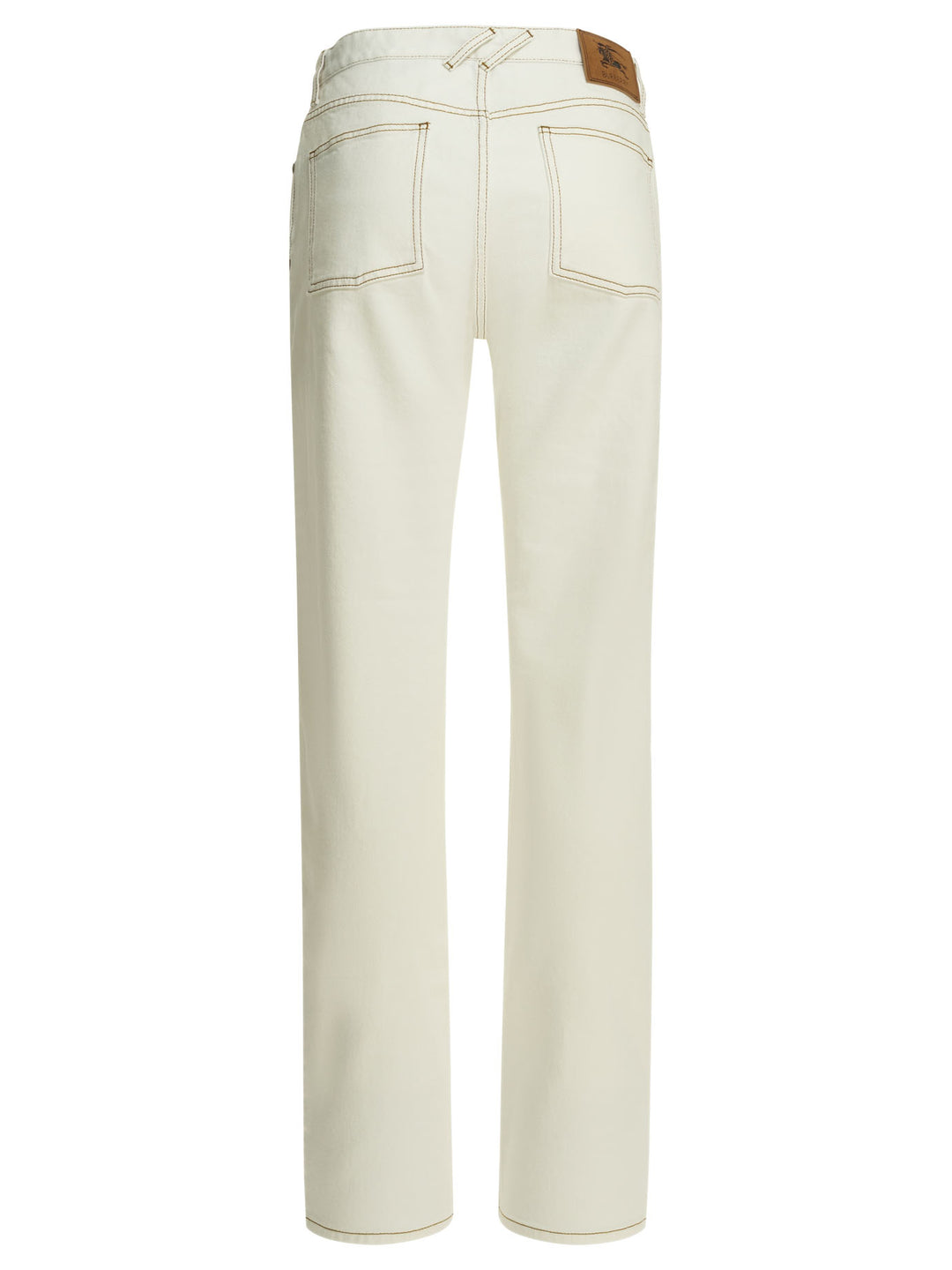 Burberry Dalia Check Jeans - Bianco | 4ce6727c46bbef2e2ab6a751277159cce093f93f