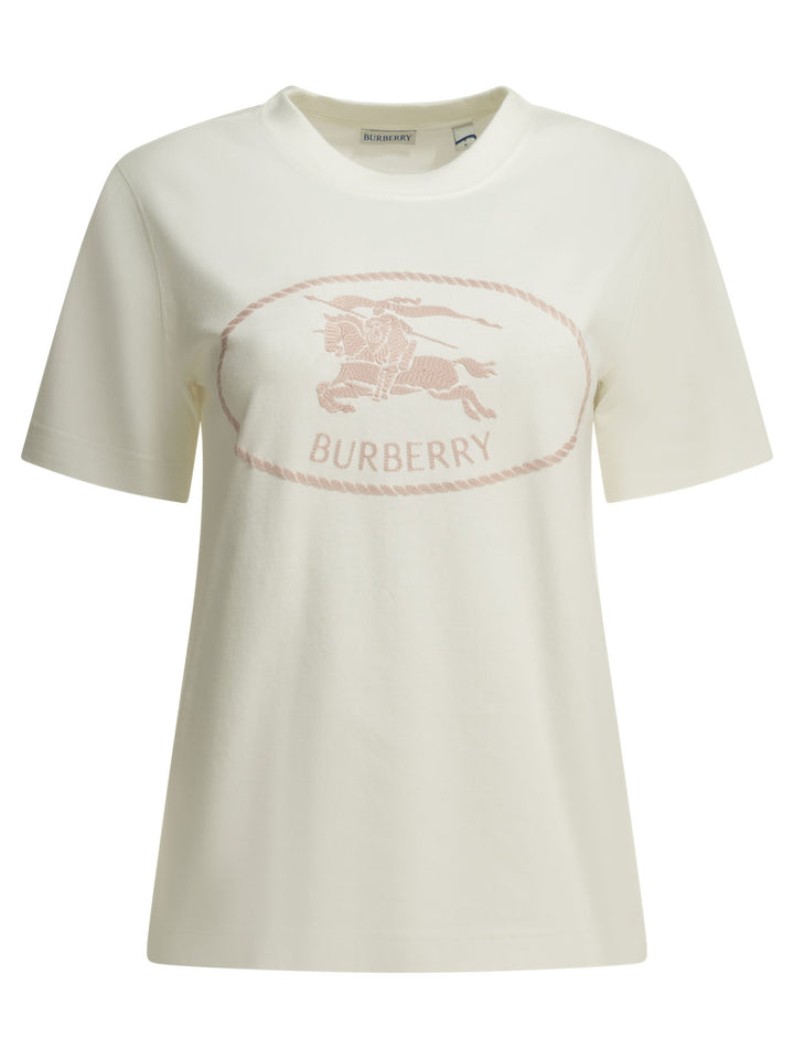 Burberry Knight Stamp T-shirts - Bianco | 558fc392b52f2673f70deefd3b41c8709906cde5