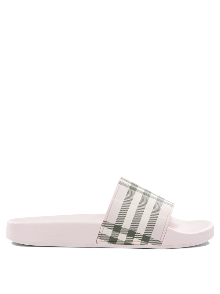 Burberry Check Sandali - Rosa | 881a642cc58a6a4efb49019aa4d079cb2b88d75f