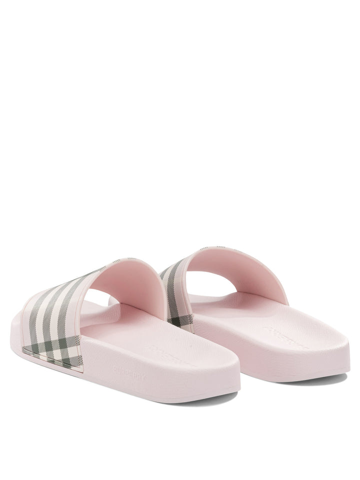 Burberry Check Sandali - Rosa | 191b16a0bab820a8b523740002aea27518fce384