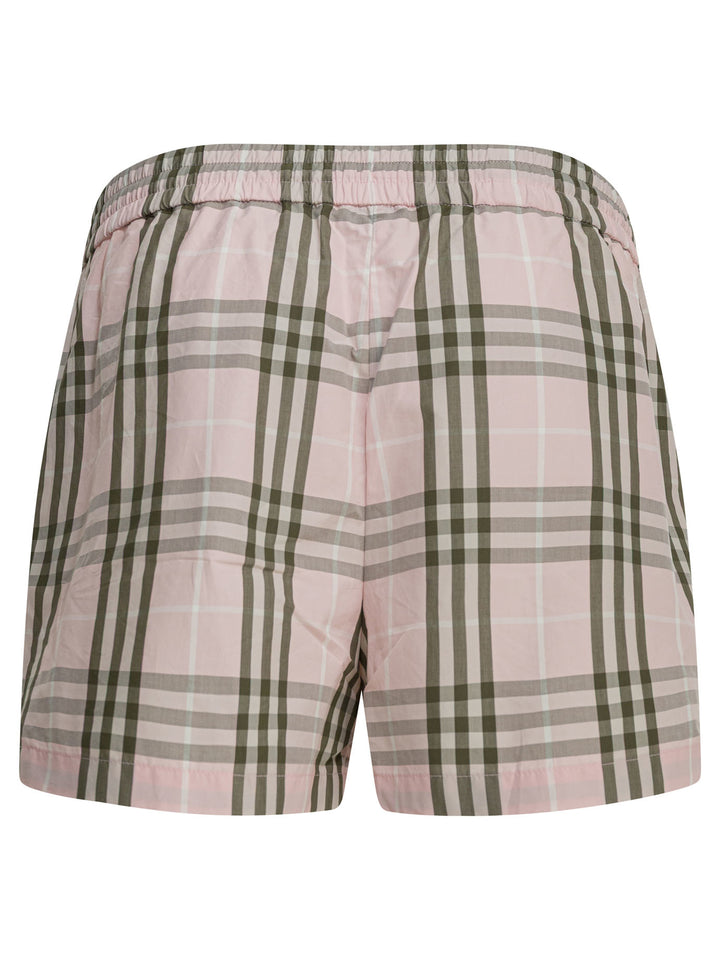 Burberry Evelyn Check Shorts - Rosa | a546c7c99f15cb1857f4c05aa6842c409b48e086