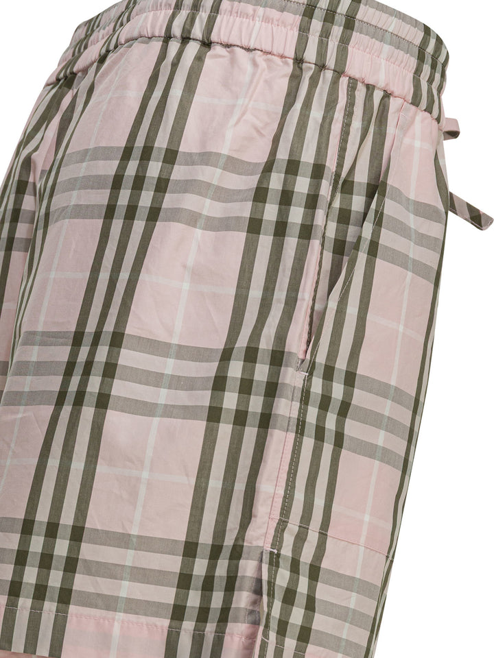 Burberry Evelyn Check Shorts - Rosa | 01255fe75d30538cad00b28c069436a66bb36cbc