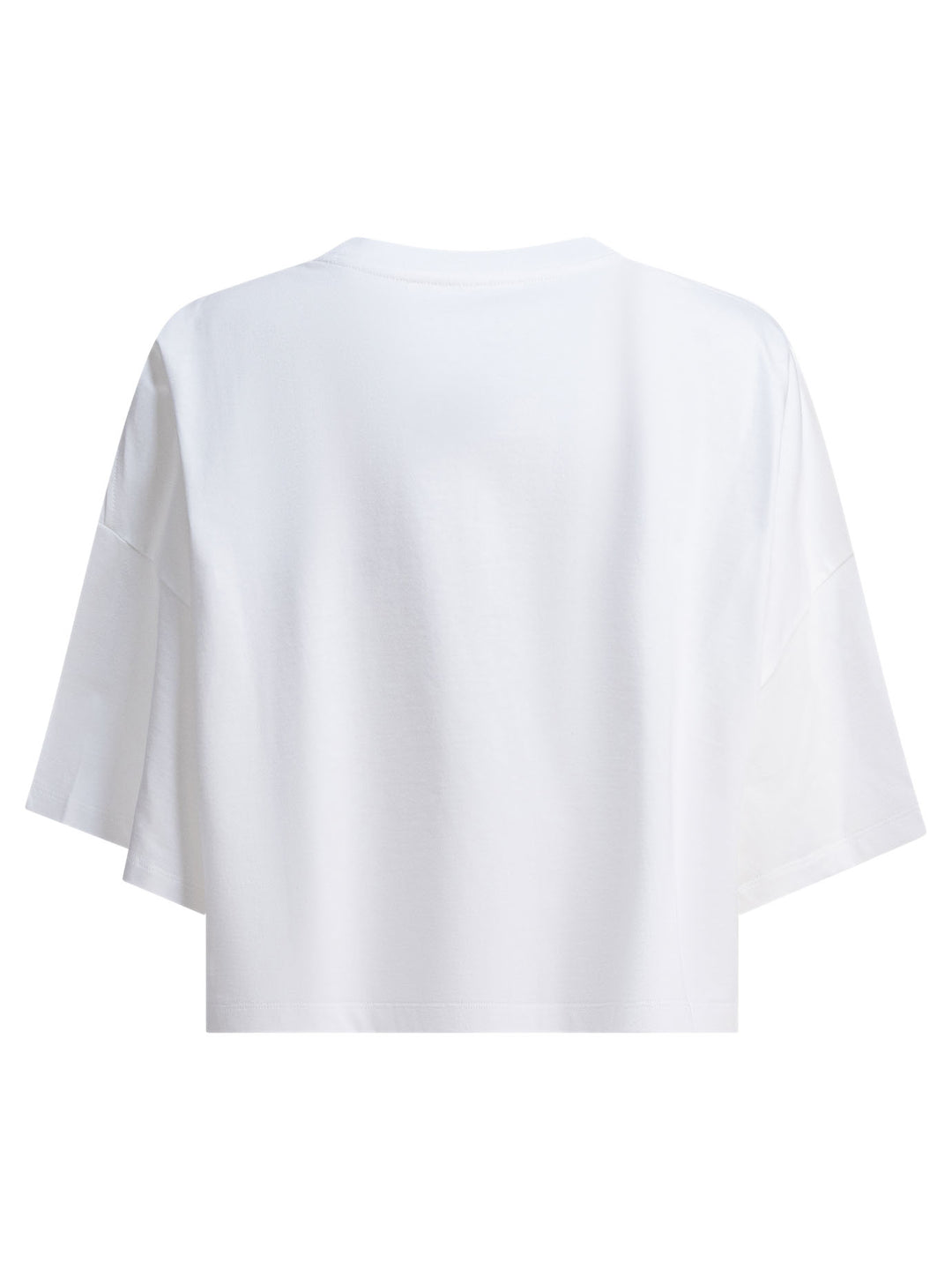 Chloé Boxy T-Shirt In Cotton Jersey T-shirts - Bianco | 4aab1c3fbc0e75b8522c99b480006e4e9db9f4a4
