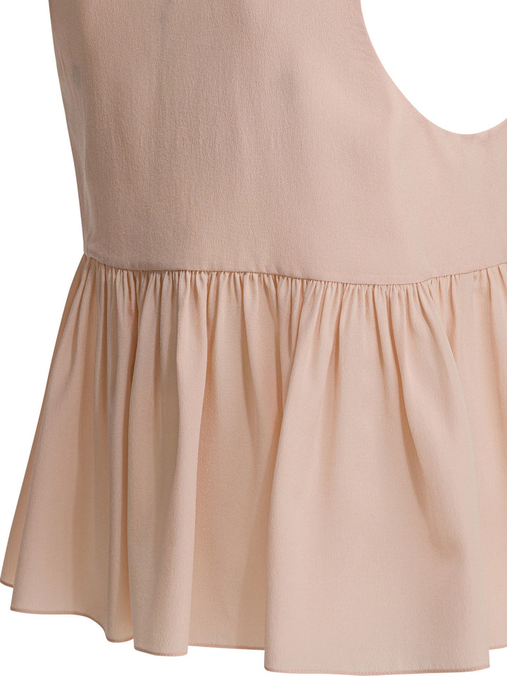 Chloé Silk Crepe De Chine Top Top - Rosa | 0de3fcbe75f36f518444dec9b4ff007eebb7d4b3