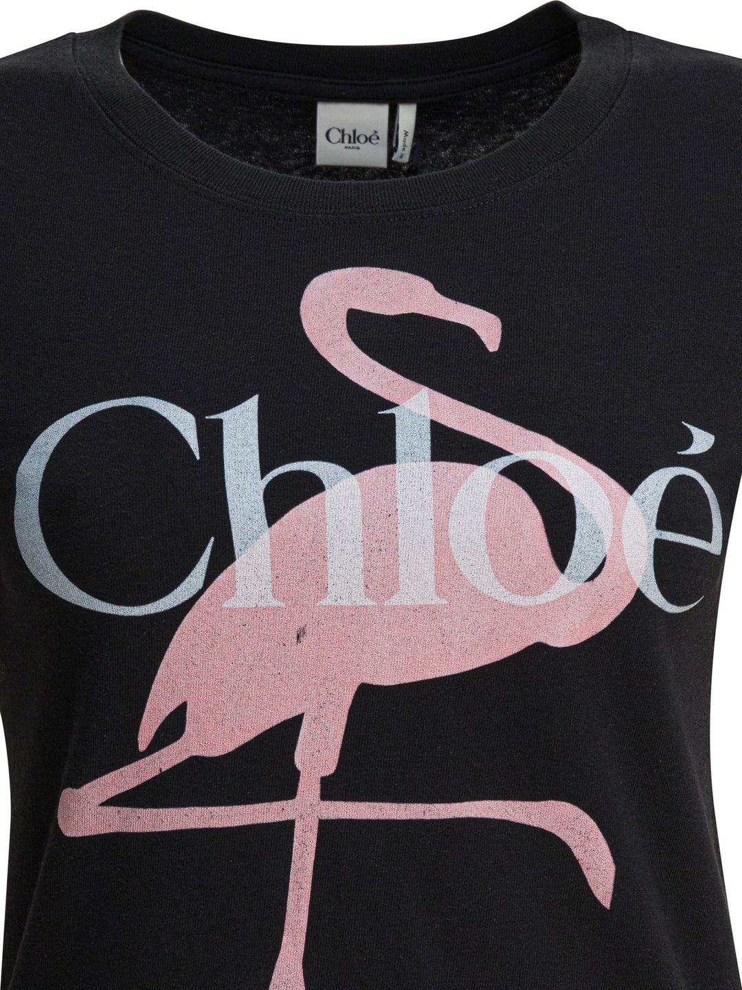 Chloé Cotton T-Shirt With Logo T-shirts - Nero | f06b9d69f53cc2275956434def14ef274c2b1cd6