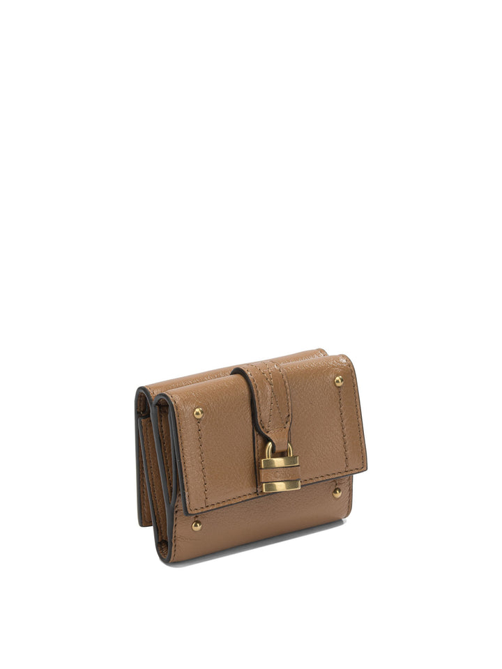 Chloé Trifold Mini Paddington Wallets & Card holders - Beige | 8934bee417378de0cd0c1b0e0f516bcf90078fc5