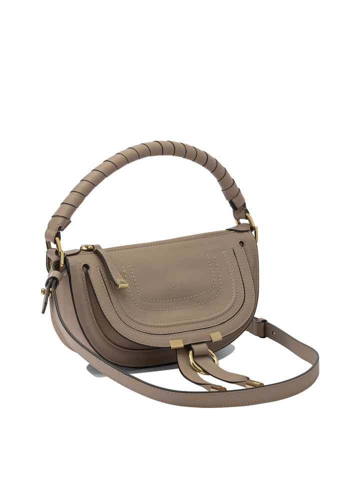 Chloé Marcie Borse a Spalla e Tracolla - Beige | 464675954f87ba31fdf4e88fba6b357ac9497040