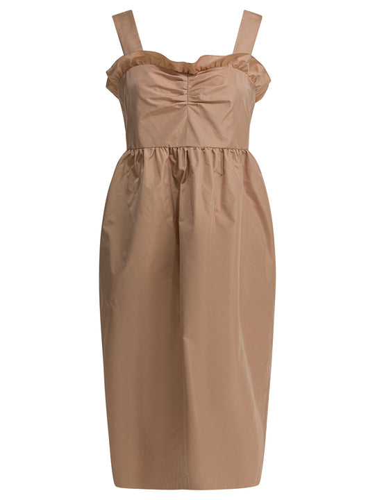 Balloon Dress In Silk Blend Abiti Rosa
