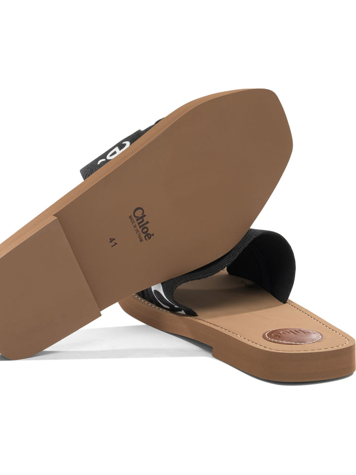 Chloé Woody Sandali - Nero | acef08c6a05d0e77b05a54cd34ee0d6b8f39bb62