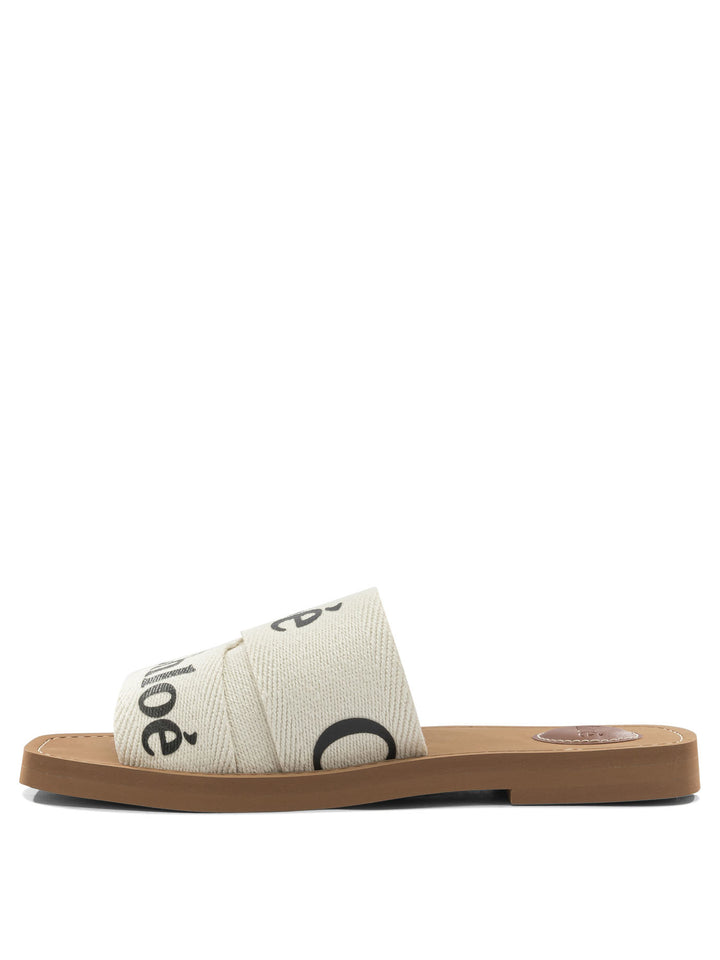 Chloé Woody Sandali - Bianco | 25408b7a4cedf567849fadfe6aa4076ed9e9f5c7