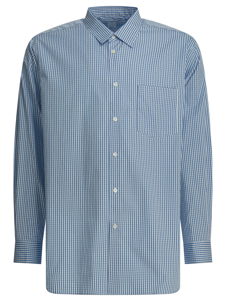 Comme Des GarçOns Forever Striped Cotton Shirt Shirts - Light blue | f44b5366cade64bd8e558f683f6be4a9e41ffdc9
