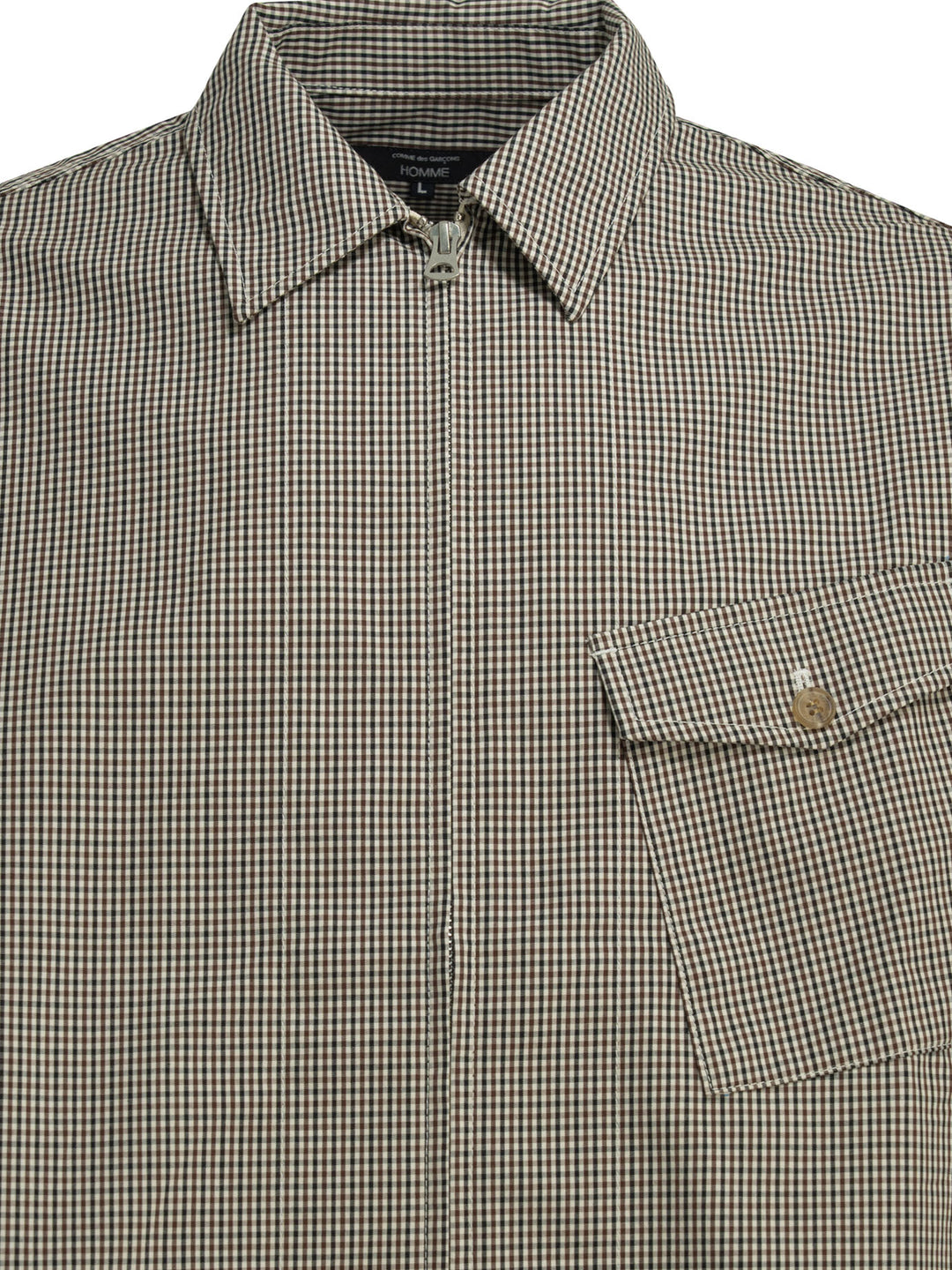 Comme Des GarçOns Homme Checkered Overshirt Jacket Jackets and Coats - Marrone | 9c04a38d18ee3ce357e0b25cc52a612845f87221