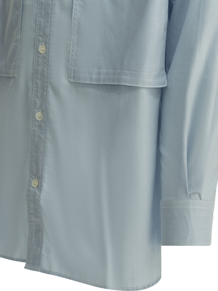 Comme Des GarçOns Homme Casual Shirt With Patch Pockets Shirts - Light blue | 57dfc76111cff5fc4cd036ef0221f2824edd3bf7