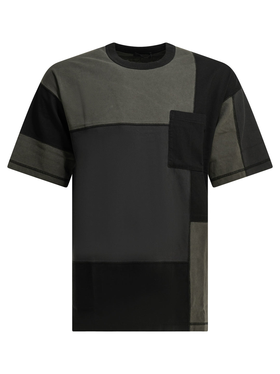 Comme Des GarçOns Homme Patchwork Crewneck T-Shirt T-shirts - Nero | 3158f40f012964a1f267a276f17ea7186256f51a