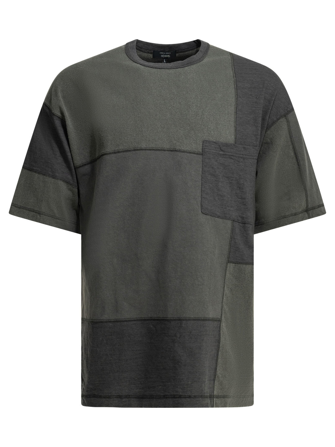 Comme Des GarçOns Homme Patchwork Crewneck T-Shirt T-shirts - Nero | 70c720df11e49c03de609c1dbc4da2a9d4065f9a