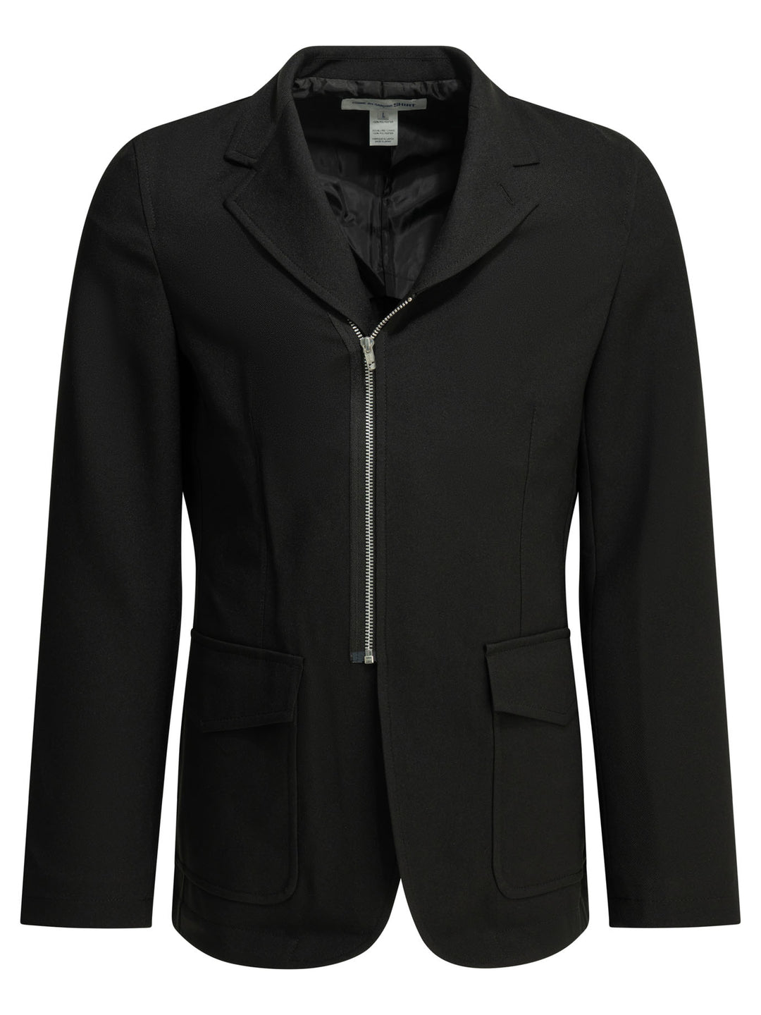 Comme Des GarçOns Shirt Blazer With Zipper Jackets and Coats - Nero | 282a3c440cf05f782dca8888eebba32f24b7148a