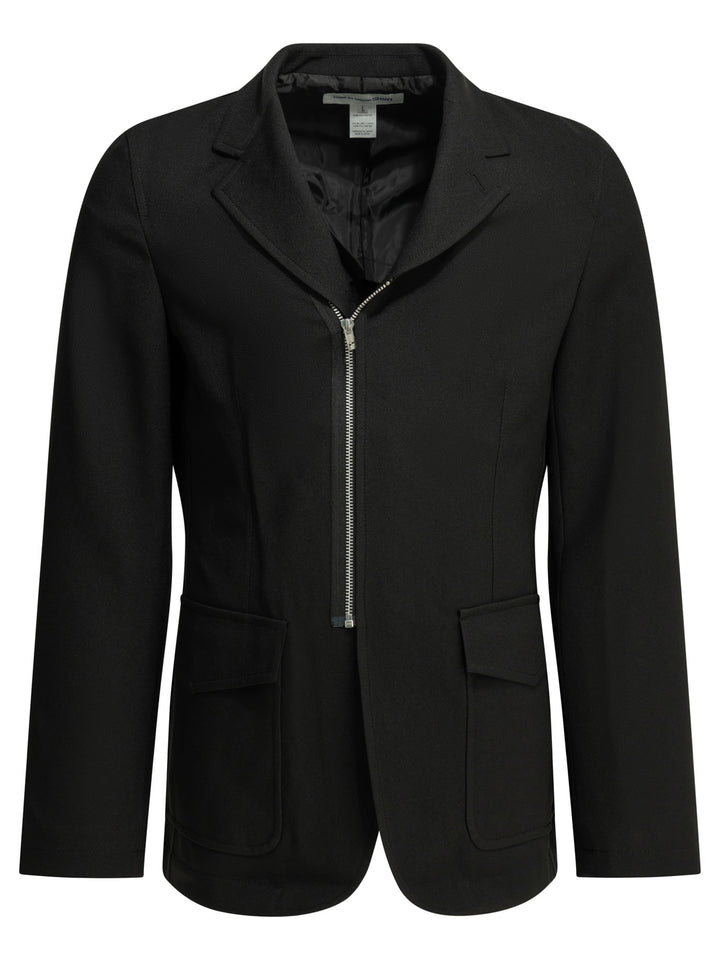 Comme Des GarçOns Shirt Blazer With Zipper Jackets and Coats - Nero | 282a3c440cf05f782dca8888eebba32f24b7148a