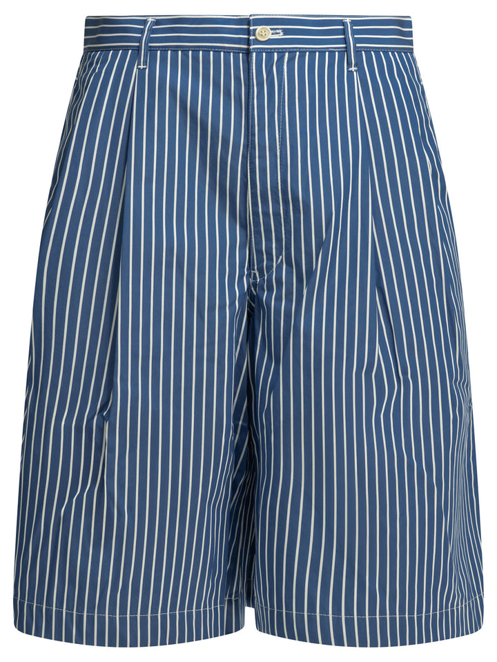 Comme Des GarçOns Shirt Formal Striped Shorts - Blu | d572760d0bc3fde4f595c32842bf06f769d905d2