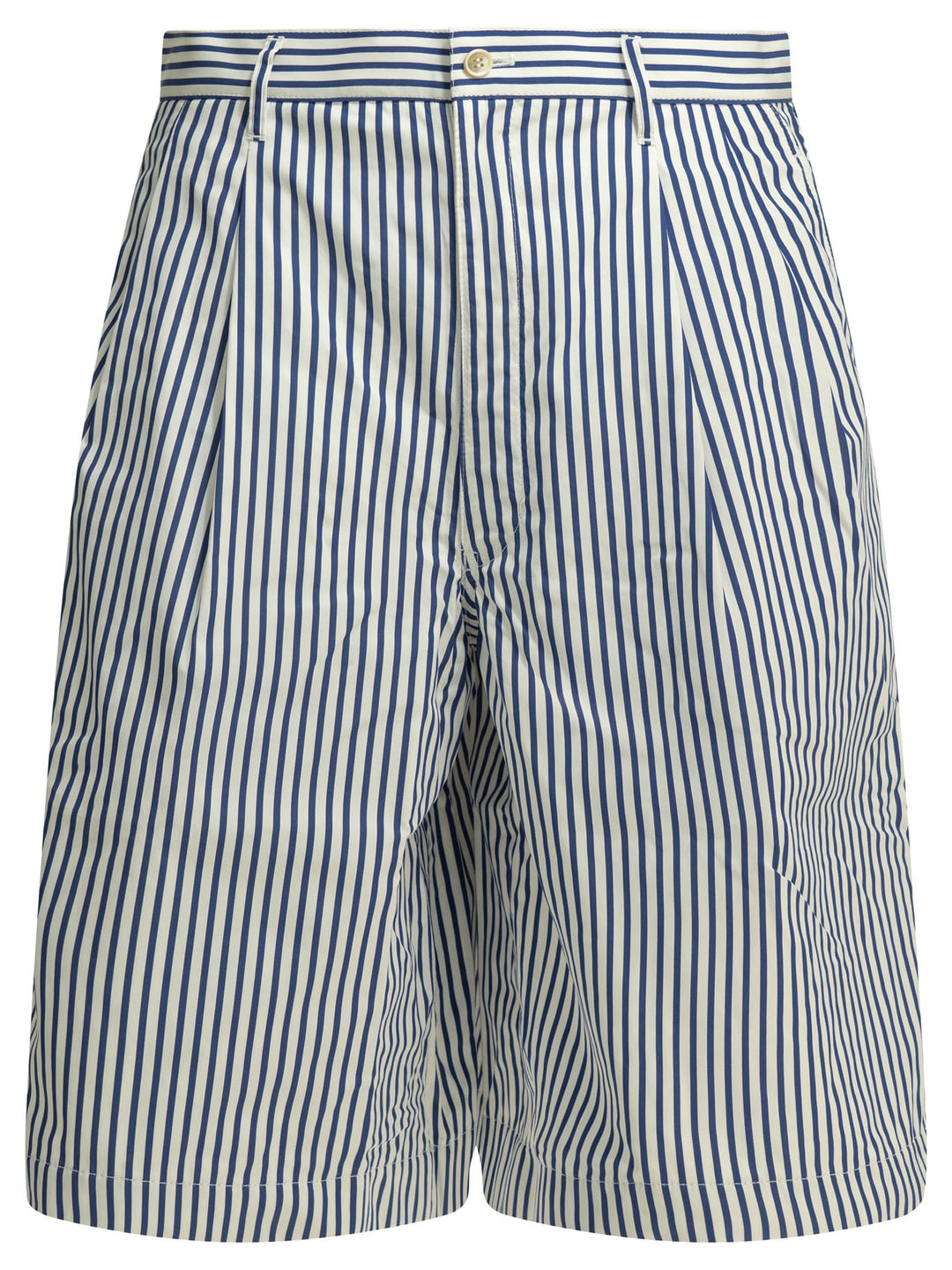 Comme Des GarçOns Shirt Formal Striped Shorts - Bianco | 172f428b341600b25ad66a5b98d2f5debdf87828