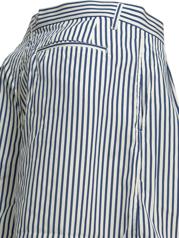 Comme Des GarçOns Shirt Formal Striped Shorts - Bianco | 6111c27c40ef4b72634bf1f63d8eff46985f90b9
