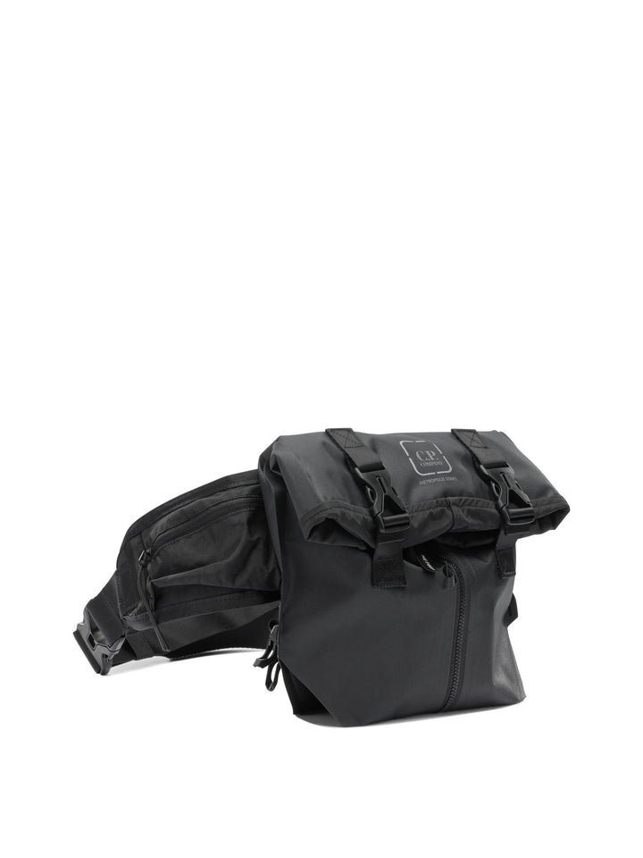 C.P. Company Metropolis Rubber Reps Mixed Transformable Zaini e Valigie - Nero | a020f6cb14443a3a3f18b6a1fda2a20cd4a76a44