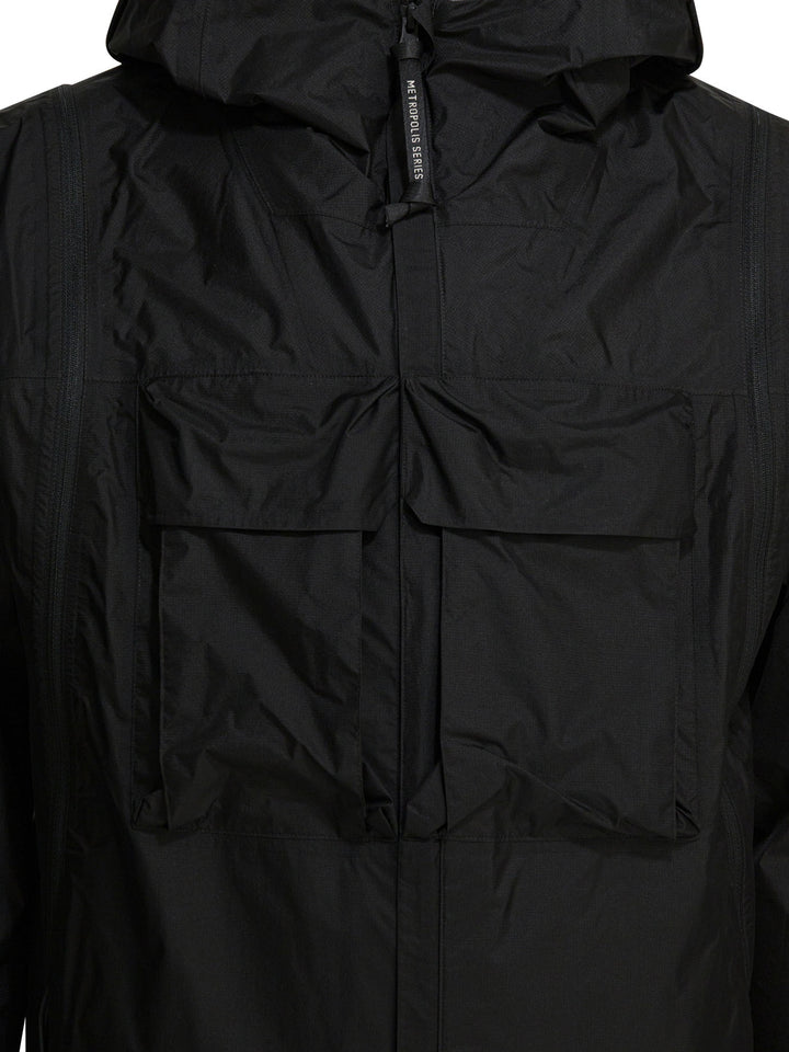 C.P. Company Metropolis Transformable Jackets and Coats - Nero | 5852ada6571094adbfa06e7d189c2e5660aaeb82