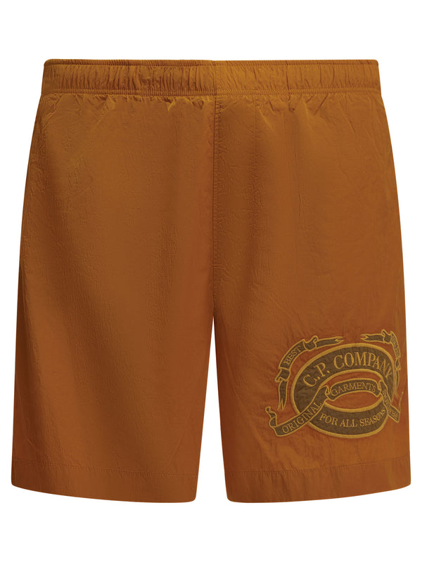 Traje de baño bordado Eco-Chrome Naranja