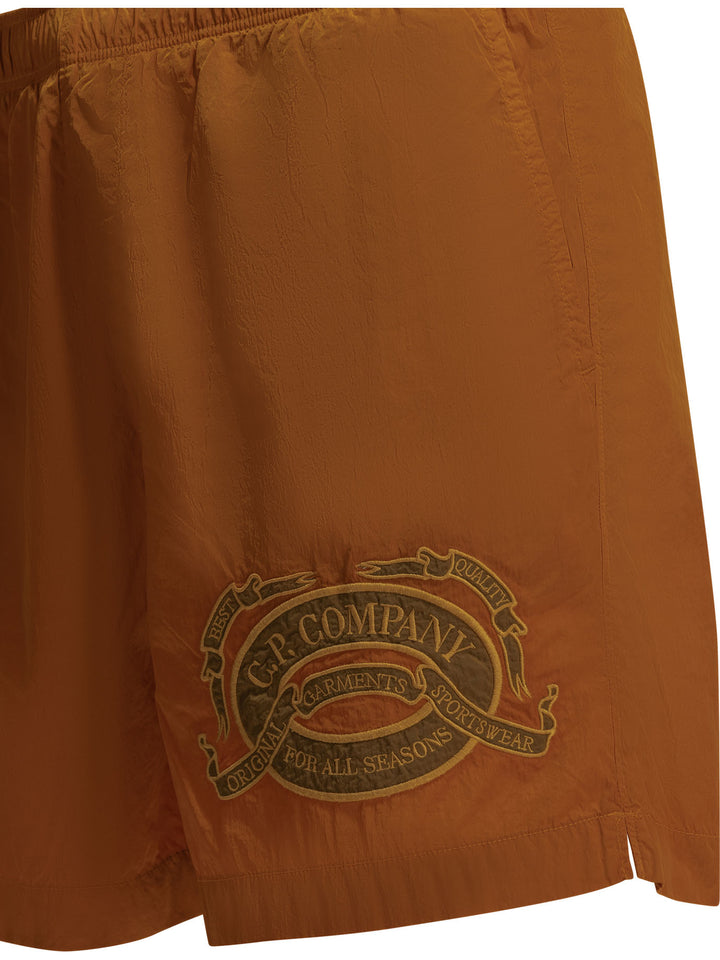 C.P. Company Eco-Chrome Embroidery Swimwear - Arancione | 94a0efad99e466d3cabdff04e120670a7d2102c4