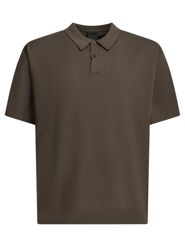 Tech Knit Polo Shirts Marrone