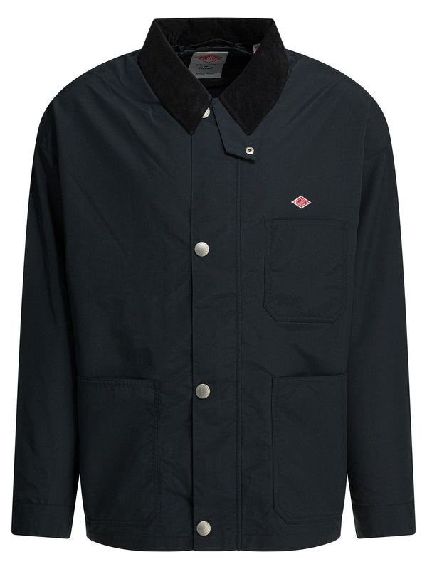 Lightweight Jacket With Logo Jackets And Coats Nero