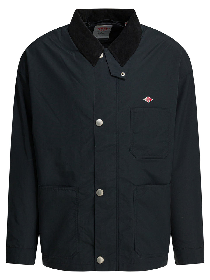 Danton Lightweight Jacket With Logo Jackets and Coats - Nero | 676dad297fd8138c7651738f22581f70c749bef2